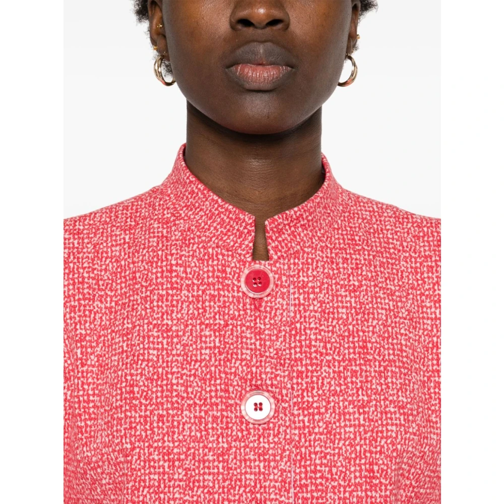 Emporio Armani Rode knoopjas met zakken Red Dames