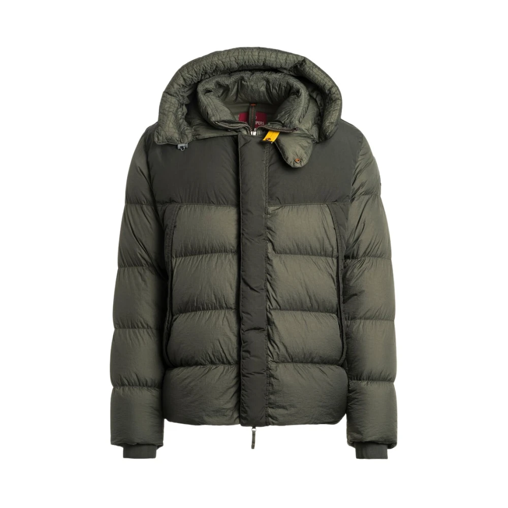 Parajumpers Men's Green Down Jackets, 3XL, Duke - Hooded Down Jacket
