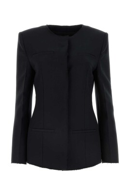 blazer-noir-stretch-en-melange-de-polyester