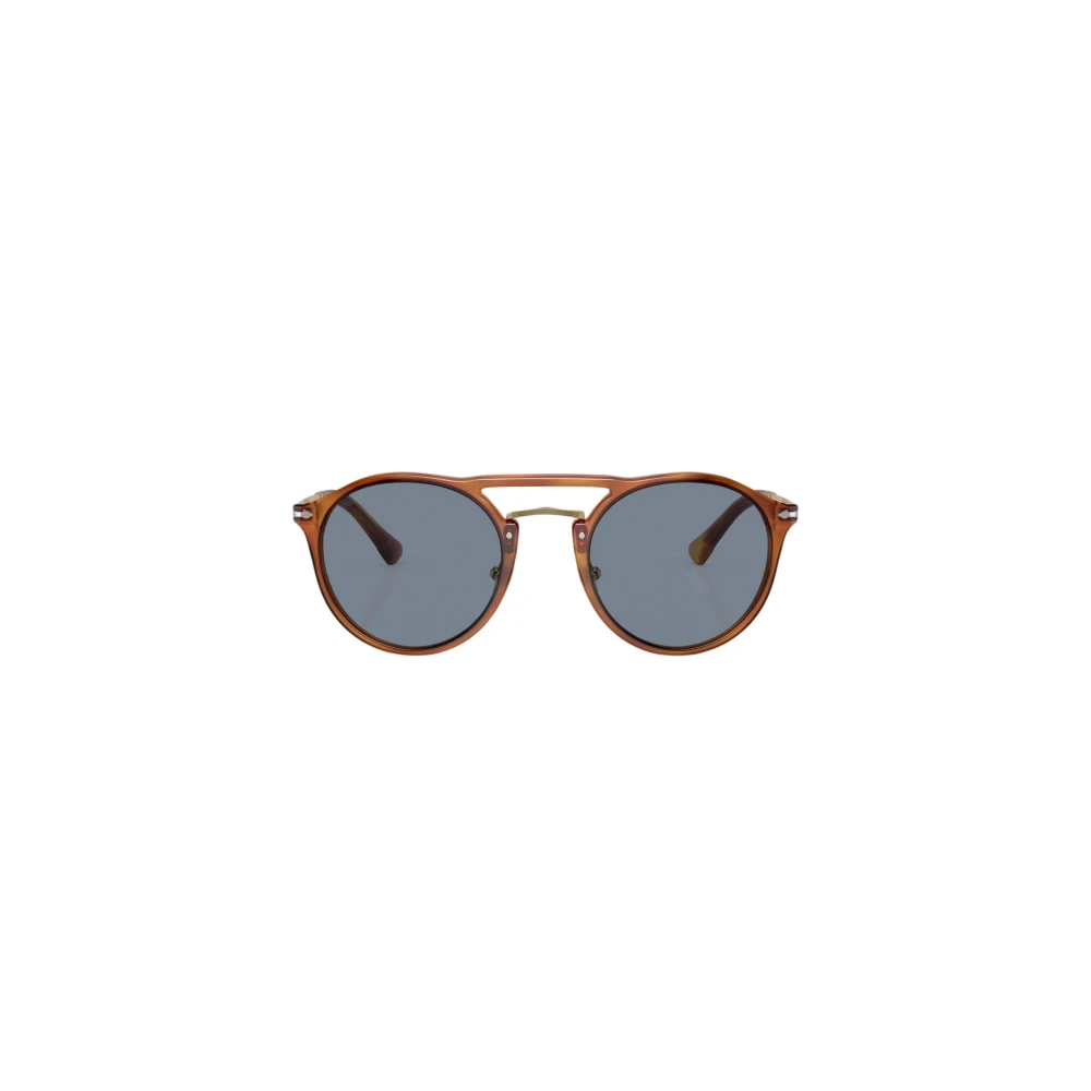 Persol Stiliga Unisex Solglasögon Acetat Kristall Metall Multicolor, Herr