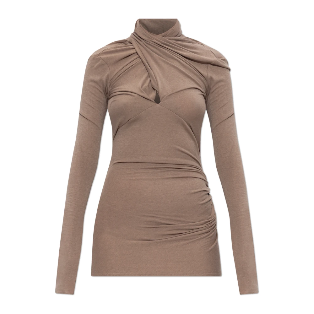 Entire Studios Vrouw Bruin Draped Top