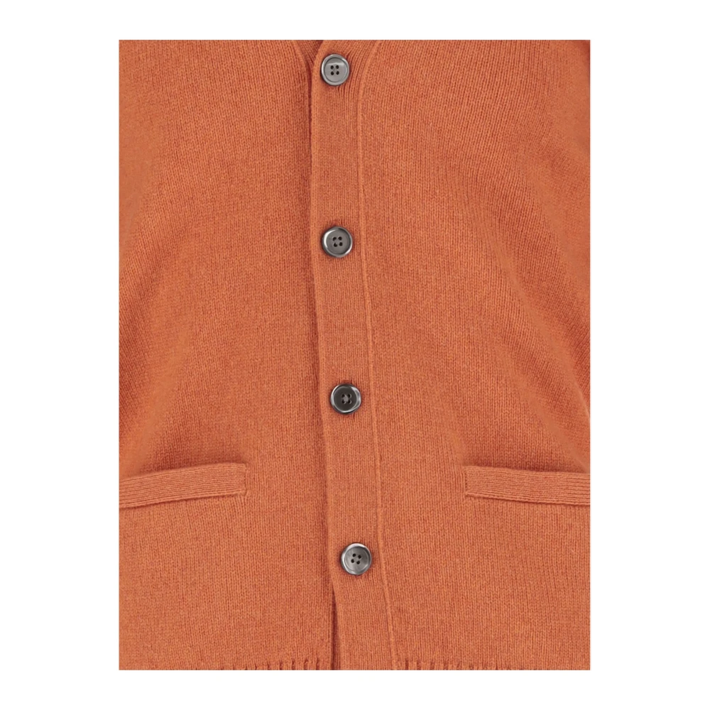 Polo Ralph Lauren Luxe Cashmere V-hals Vest Orange Heren