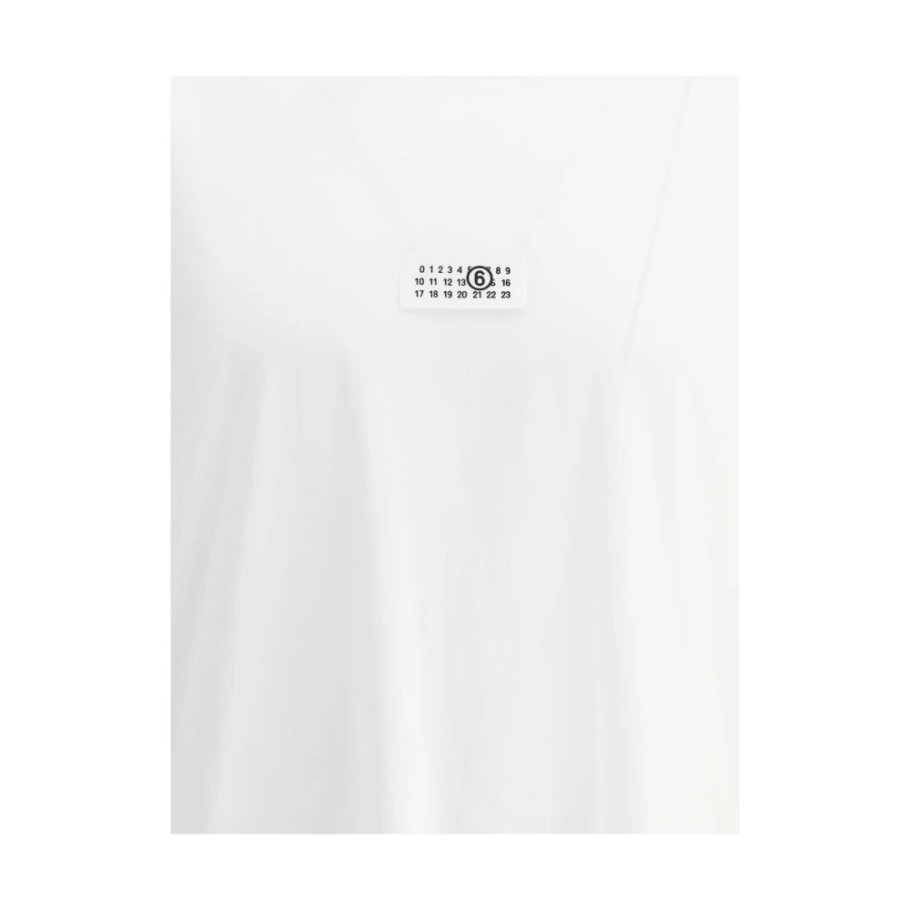 MM6 Maison Margiela Monogram Rib T-shirt White Heren