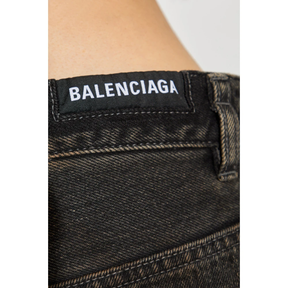 Balenciaga Jeans met Vintage Effect Black Dames