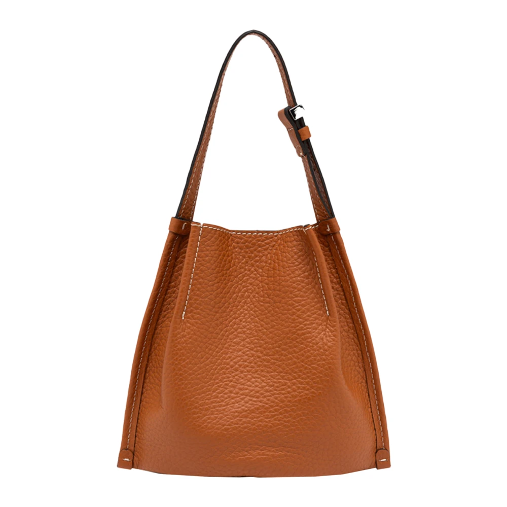 Gianni Chiarini Bruine Schoudertas met Magnetische Knoop Brown Dames