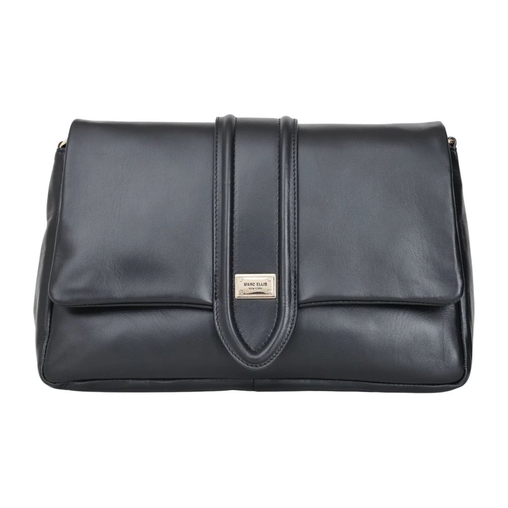 Marc Ellis Zwarte schoudertas Aspen L stijl Black Dames