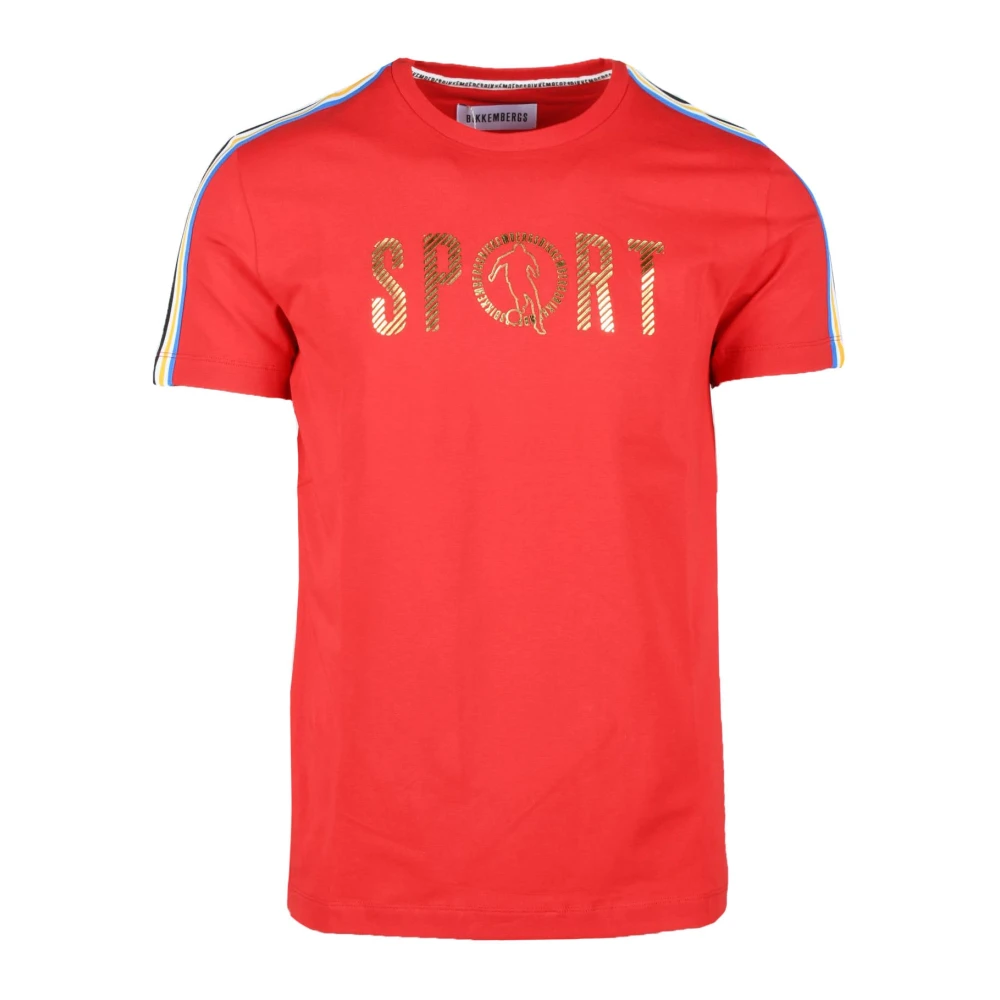 Bikkembergs Katoenen T-shirt Blue Heren