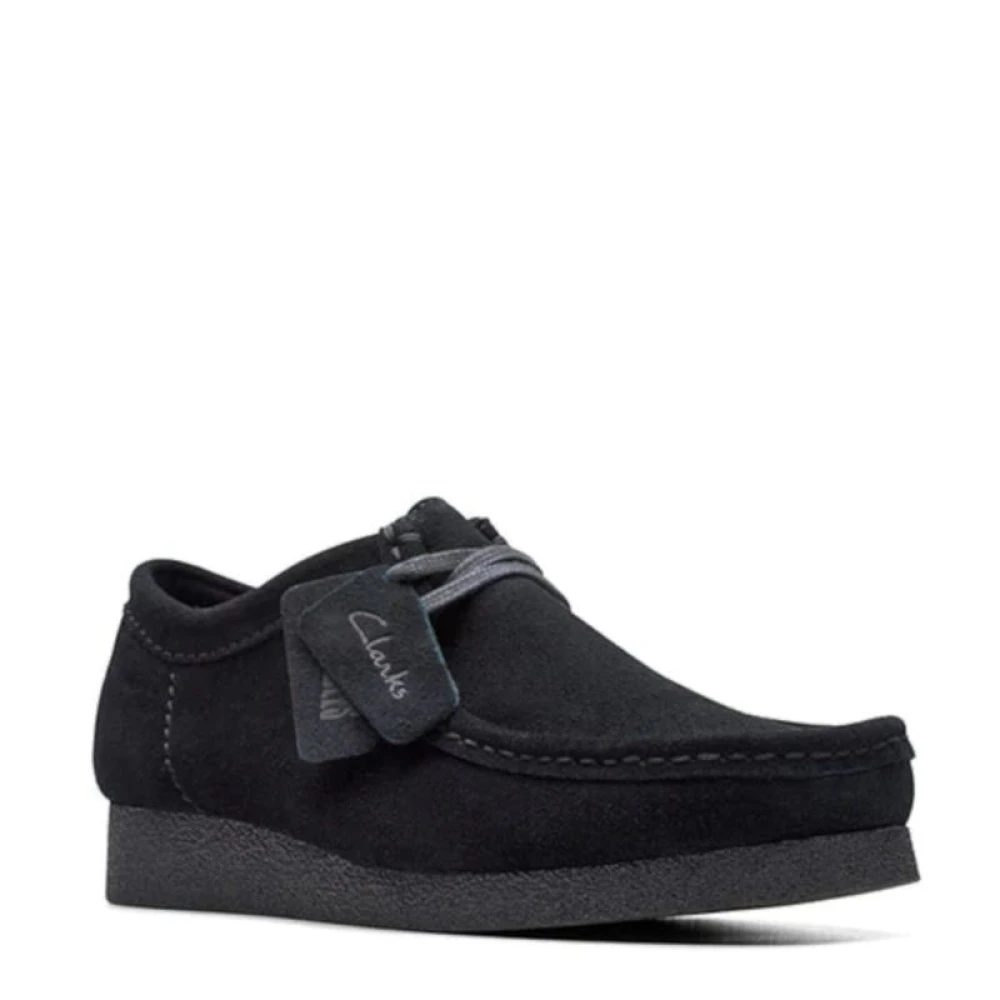 Clarks Laced Shoes Black, Herr