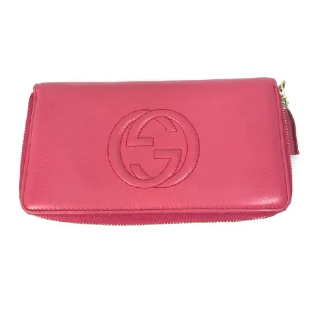 Gucci Vintage Pre-owned Leather wallets Pink Dames