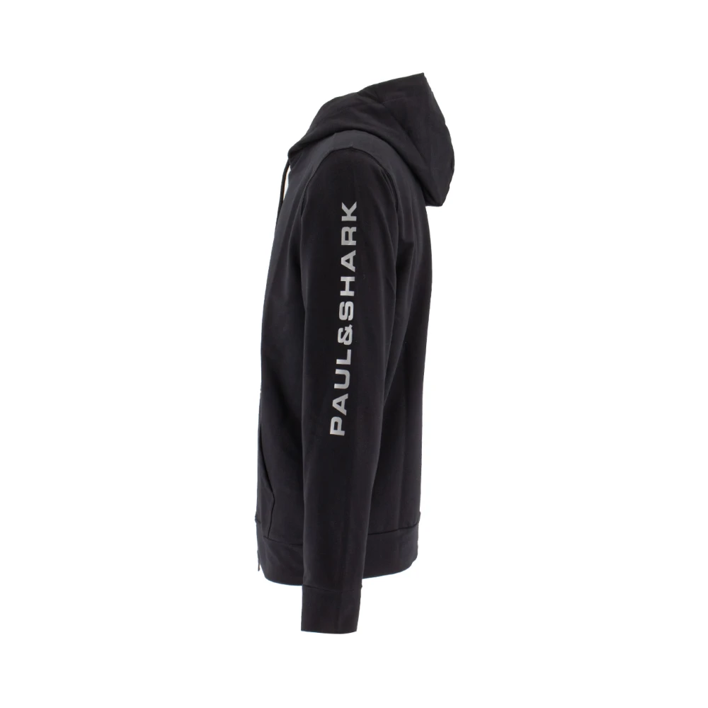 PAUL & SHARK Zip-through Hoodie Black Heren