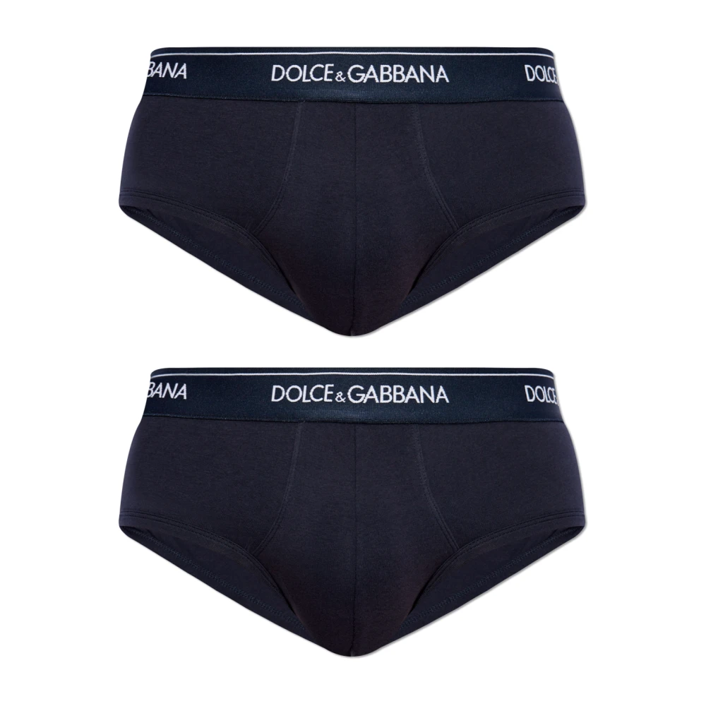 Dolce & Gabbana Twee-pack slips Blue Heren
