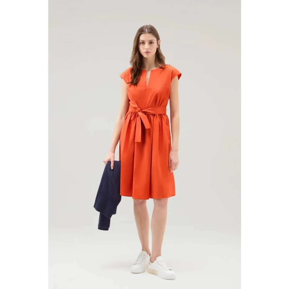 Woolrich Dresses Orange Dames