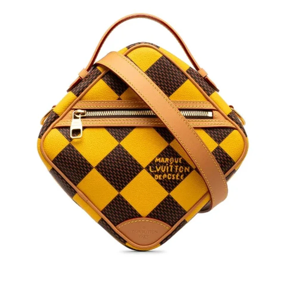 Louis Vuitton Vintage Pre-owned Canvas crossbody-bags Yellow Heren