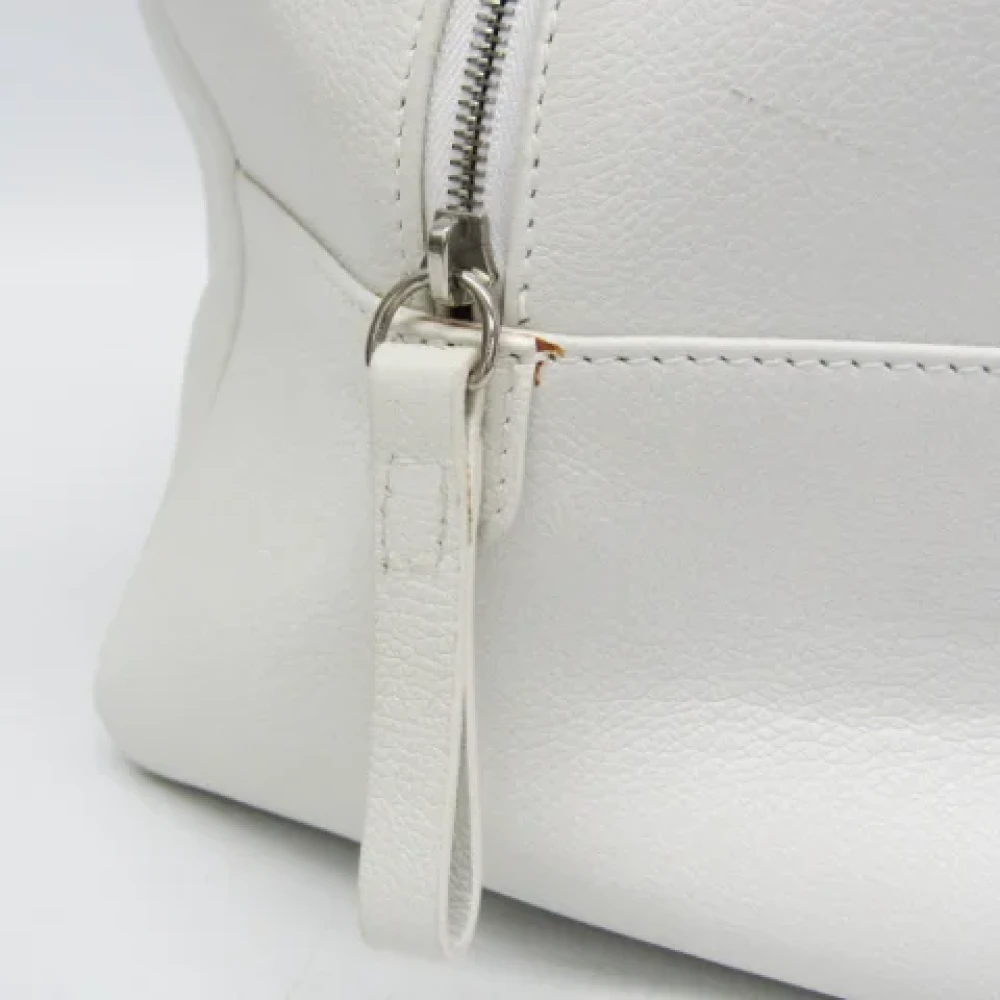 Bvlgari Vintage Pre-owned Leather handbags White Dames