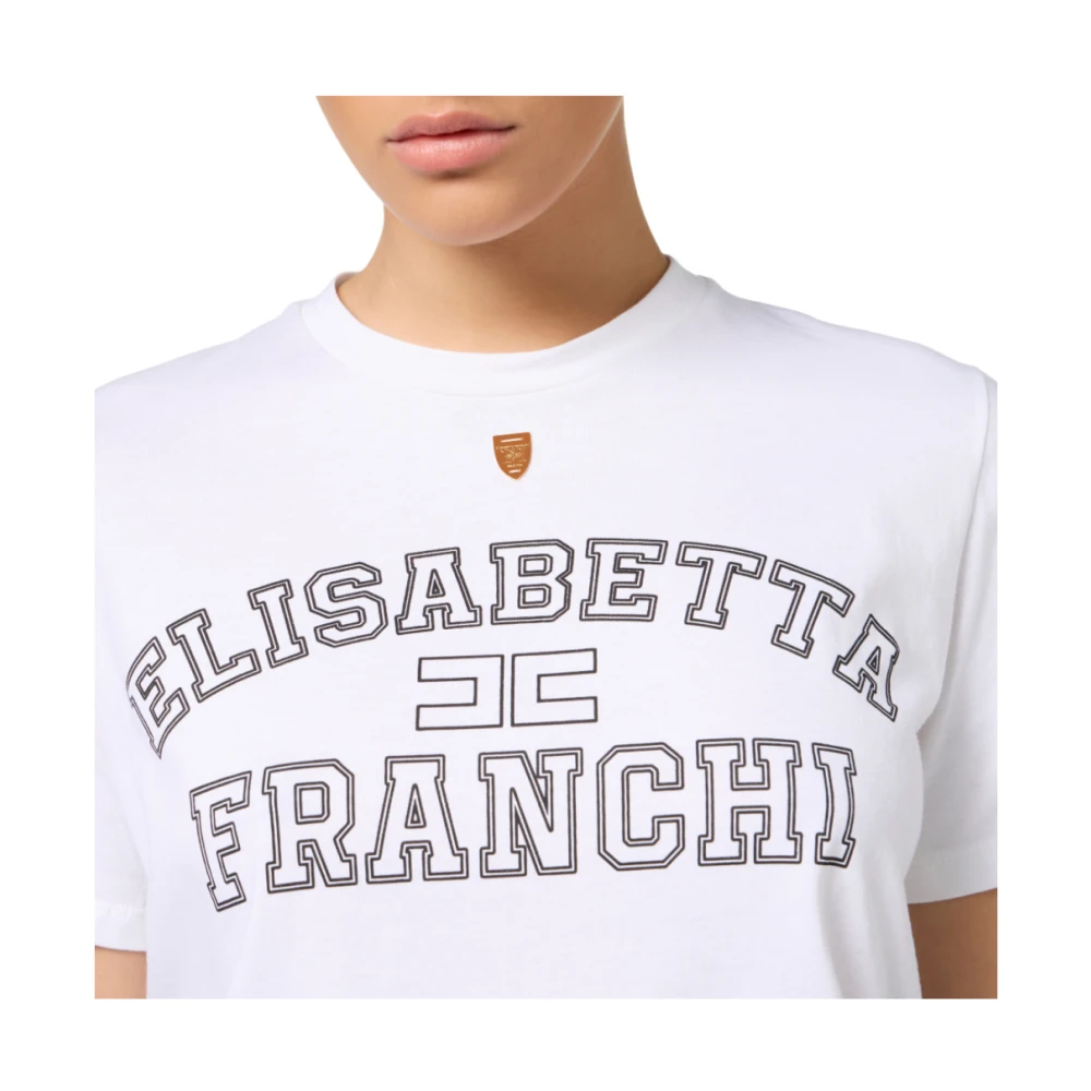 Elisabetta Franchi Stijlvolle Sweater Collectie White Dames