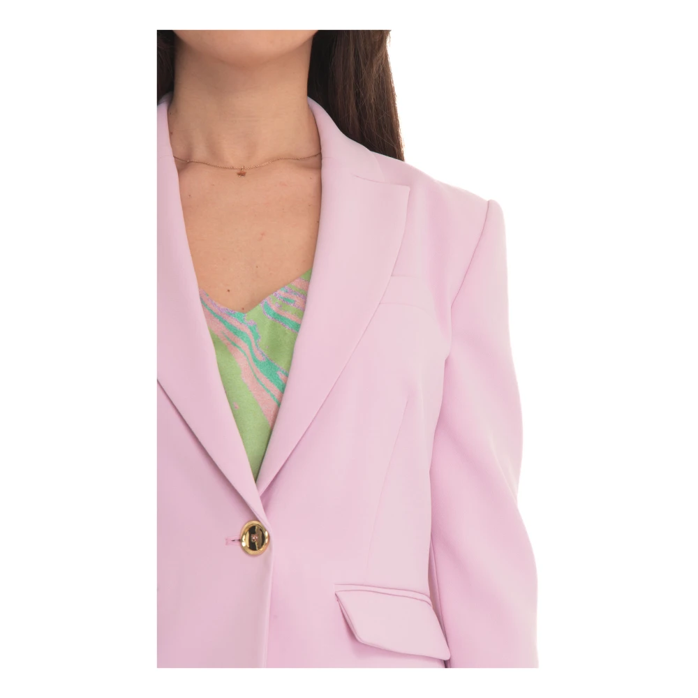 pinko Humanuaca Jacket with 1 button Pink Dames