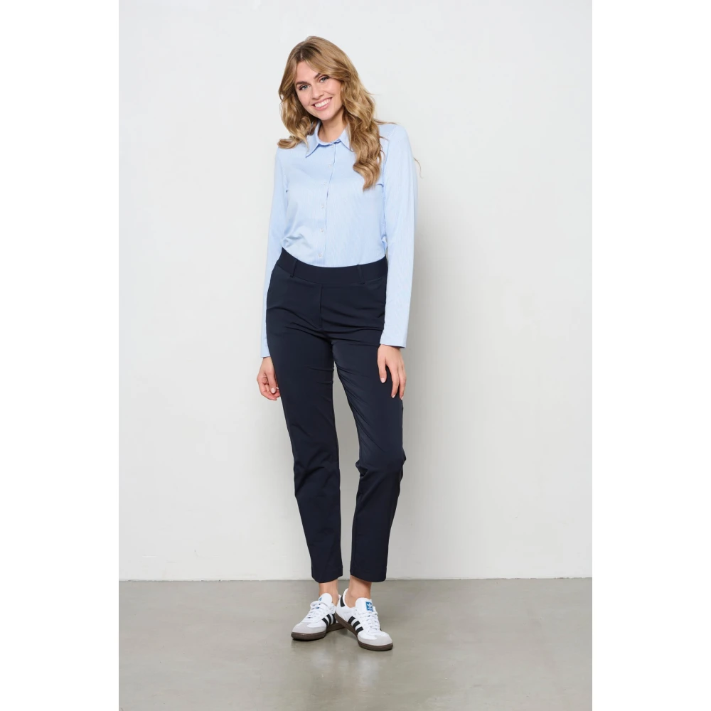 &Co Woman Slim Fit Broek Blue Dames