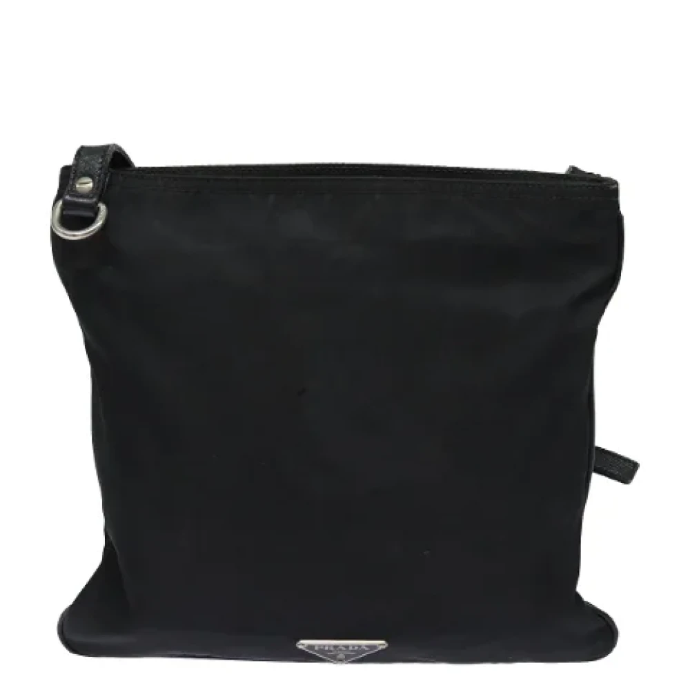 Prada Vintage Pre-owned Nylon prada-bags Black Dames