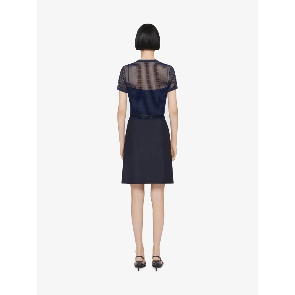 Givenchy Polka Dot Tulle Tee Blue Dames