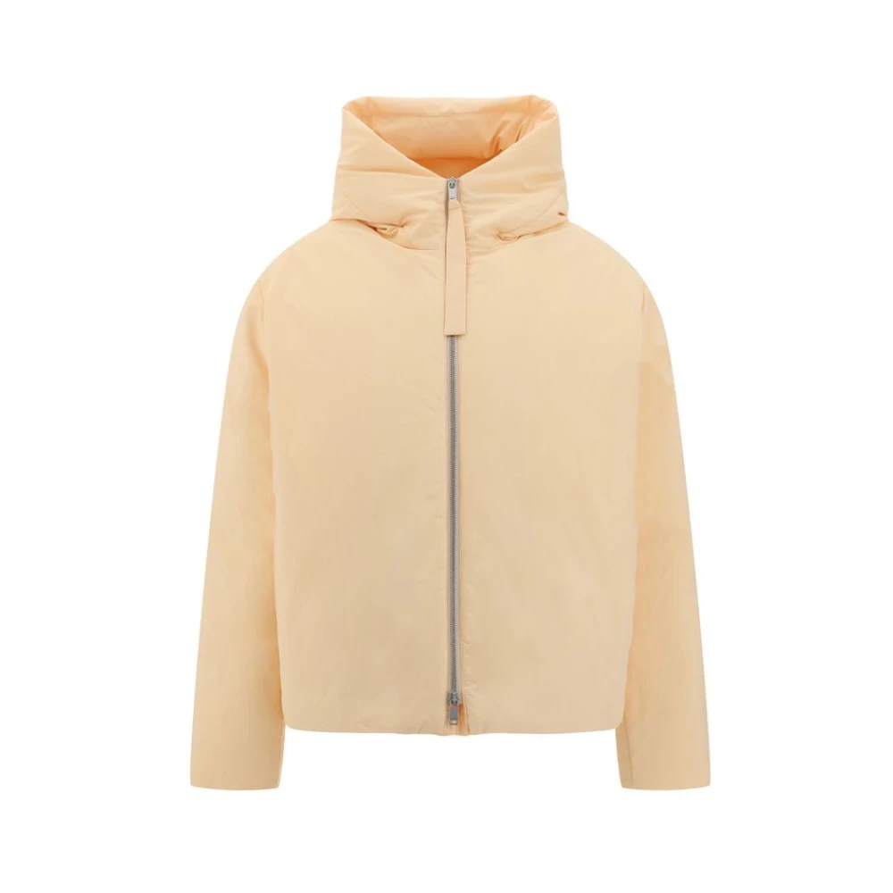 Jil Sander Gewatteerde capuchonjas Beige Dames