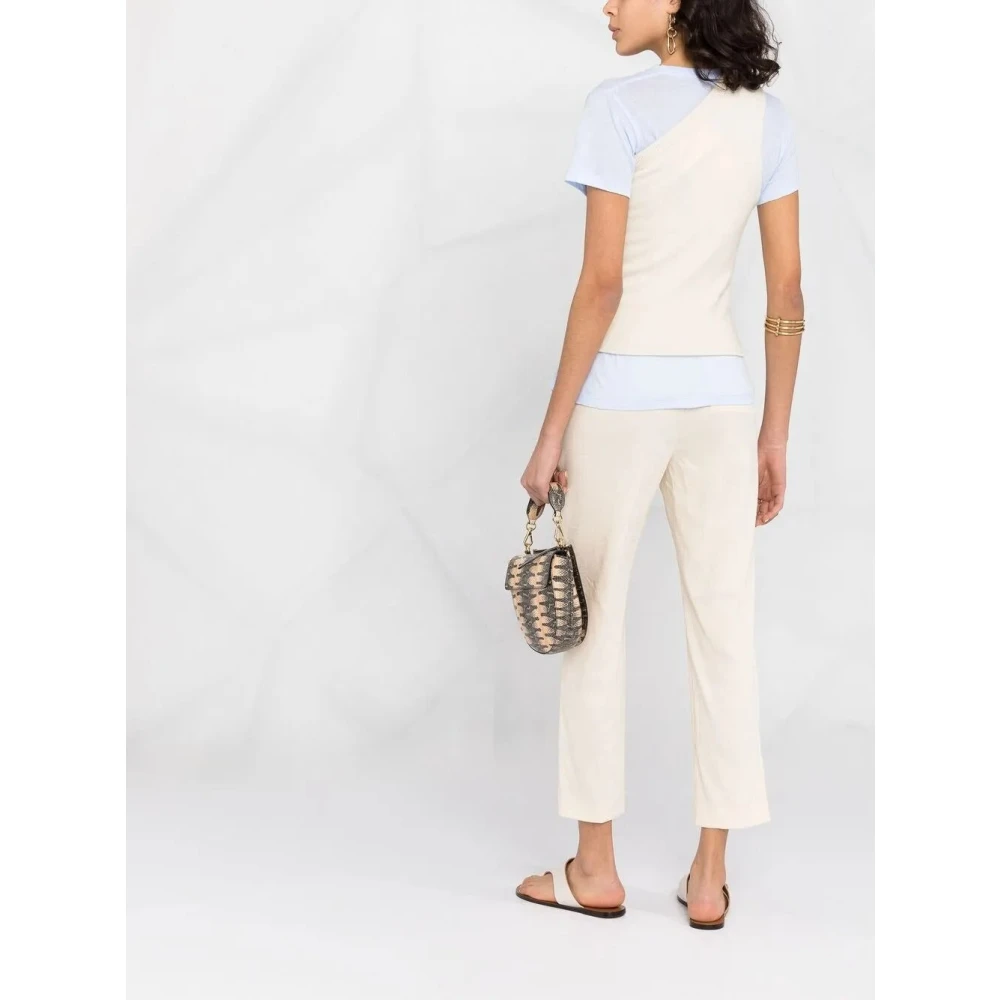 Theory Geknipte Korte Broeken Beige Dames