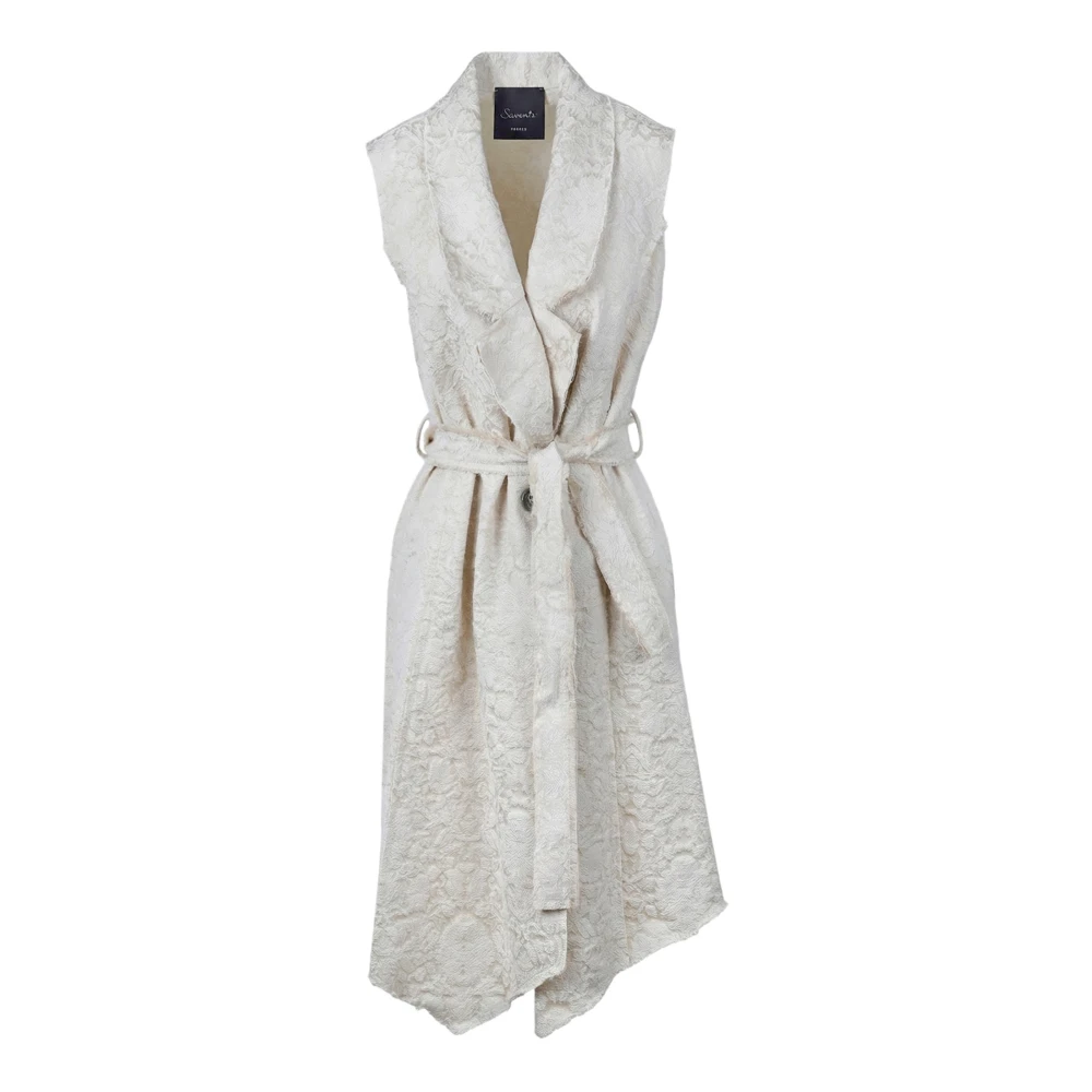 Souvenir Kvinno Beige Kappor & Rockar Dam, S, Belted Coat