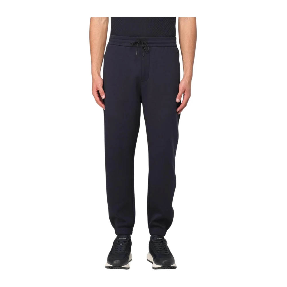Emporio Armani Blå Casual Joggers Byxor Män