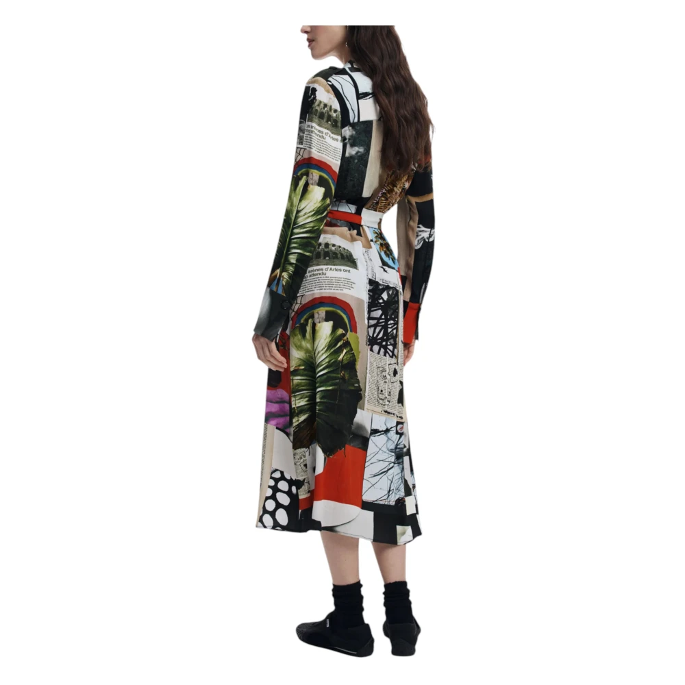 Desigual Lange Jurken Collectie in Viscose Multicolor Dames