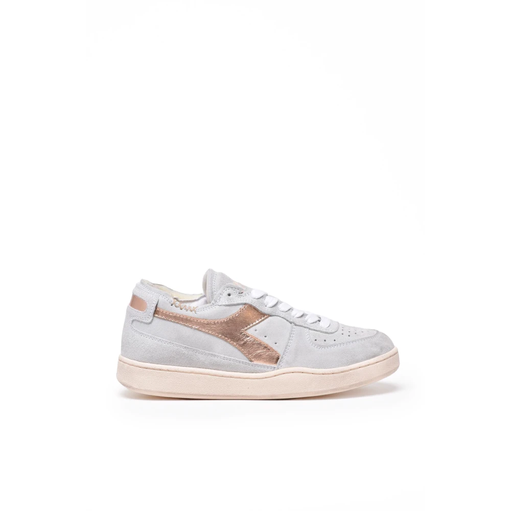 Diadora Basket Row Cut Dames Schoenen Blauw