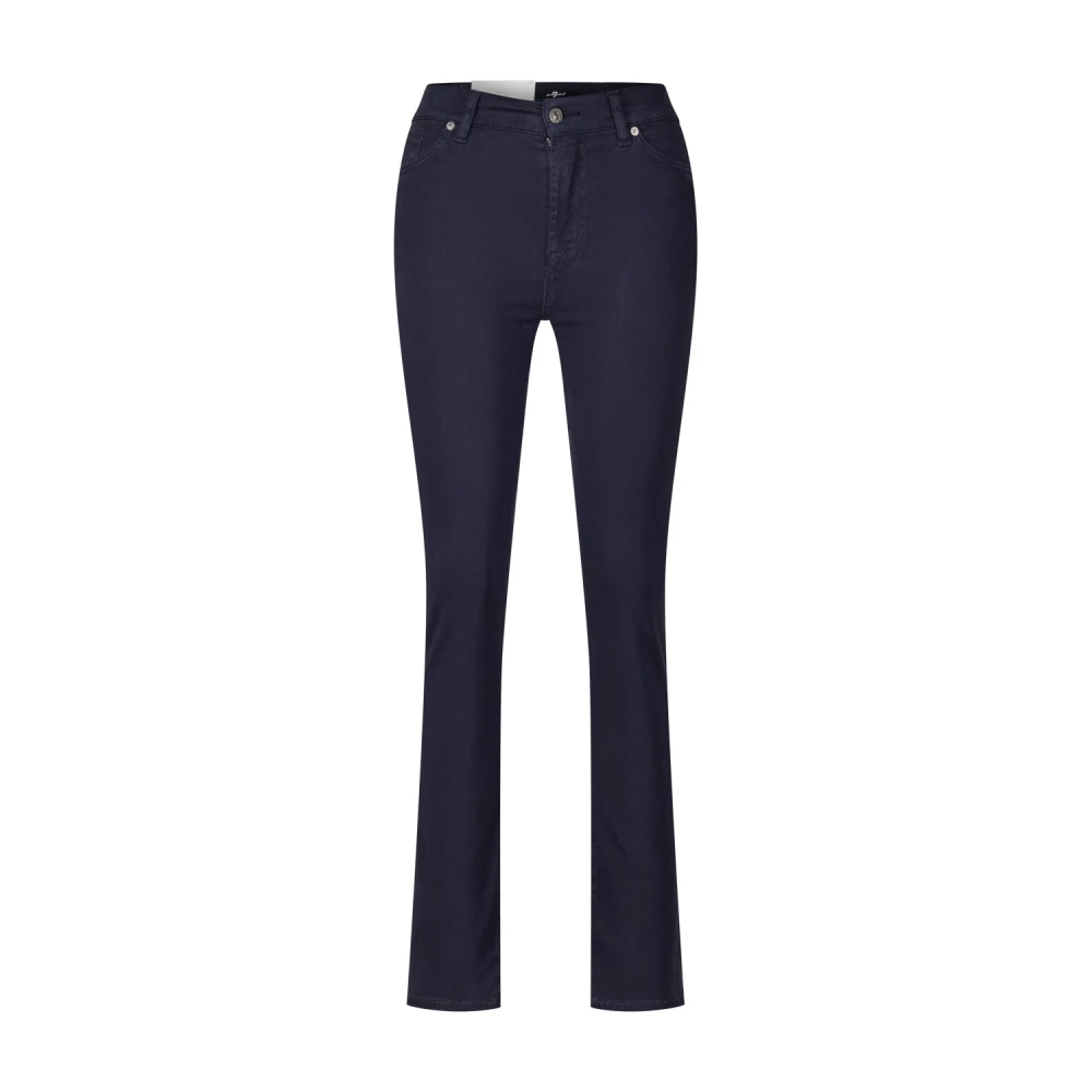 7 For All Mankind Skinny Broek Donkerblauw Blue Dames