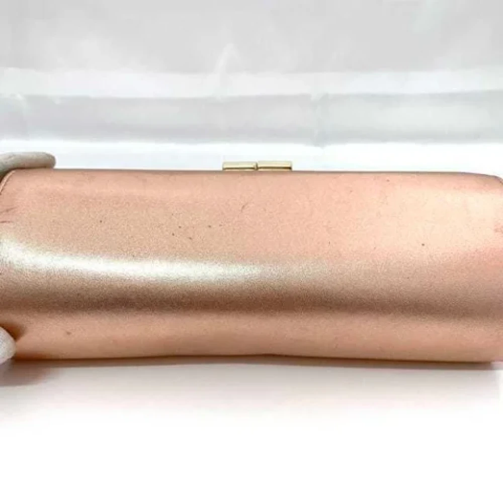 Jimmy Choo Pre-owned Leather clutches Pink Dames