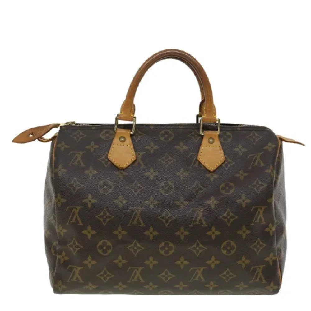 Louis Vuitton Vintage Tweedehands Speedy 30 Monogram Handtas Brown Unisex