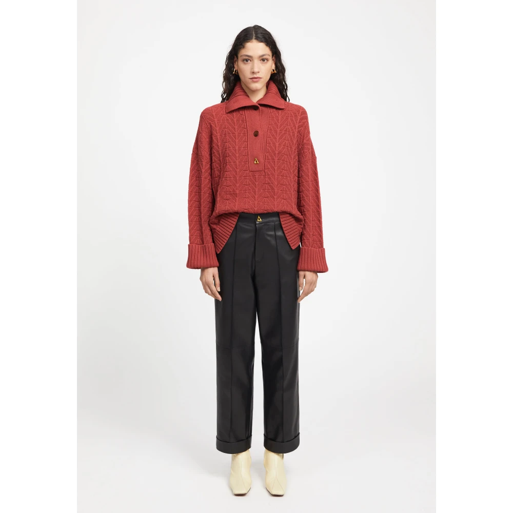 Aeron Knitwear Red Dames