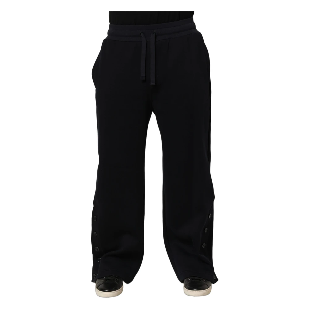 Dolce & Gabbana Sweatpants, Male, M, Jogger Trousers Black