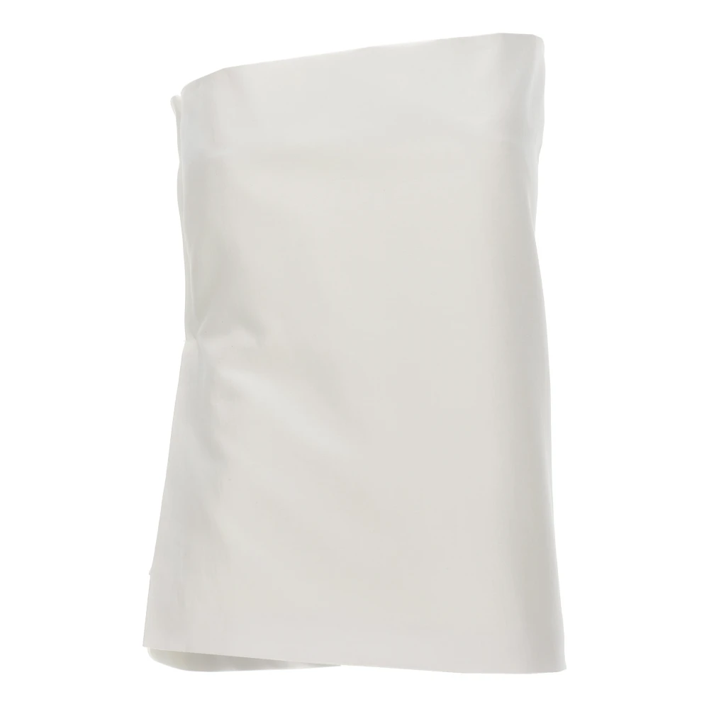 Sportmax Vrouw Wit Tops Dames, M, Katoen, Adda Bustier Top