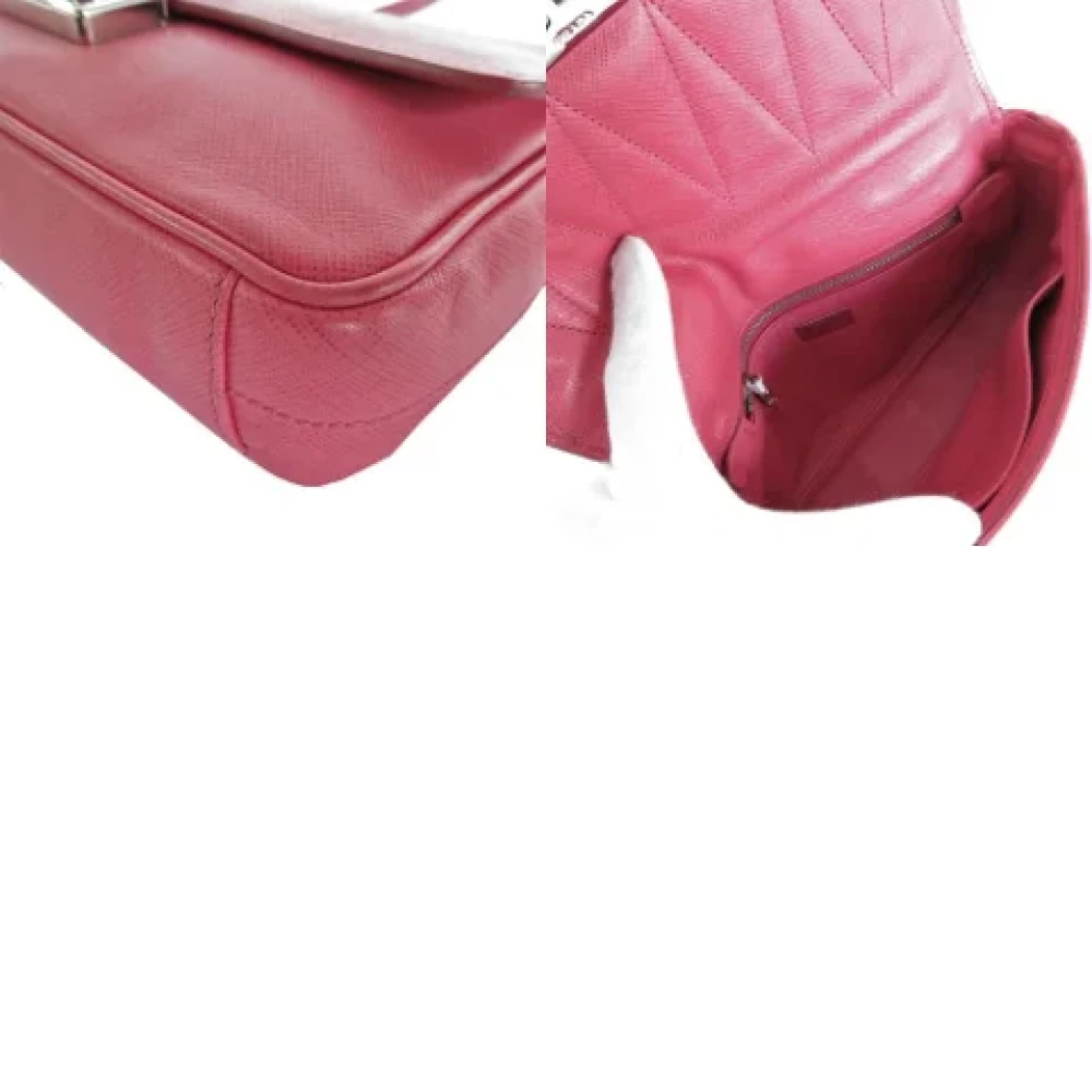 Prada Vintage Pre-owned Leather prada-bags Pink Dames