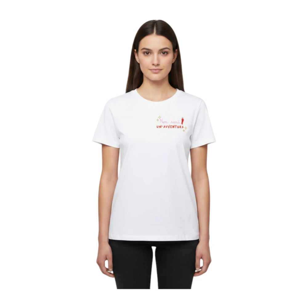 Mc2 Saint Barth White T-Shirts, Female, Xs, Emilie Cotton T-Shirt
