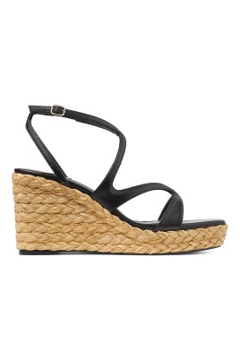 black-raffia-wedge-square-toe-shoes