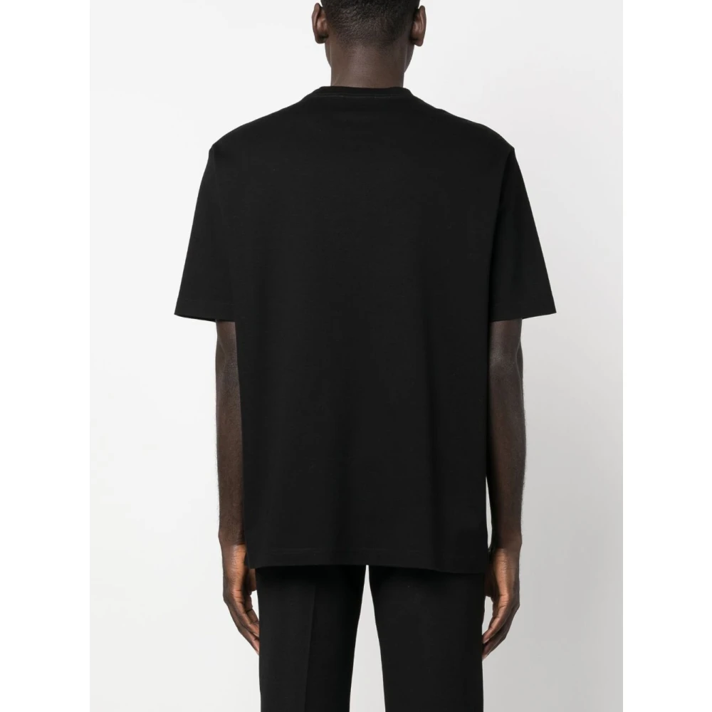 Lanvin Zwarte T-shirts en Polos Black Heren