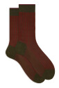 chaussettes-courtes-en-coton-vert-a-cotes-jumelees-pour-hommes