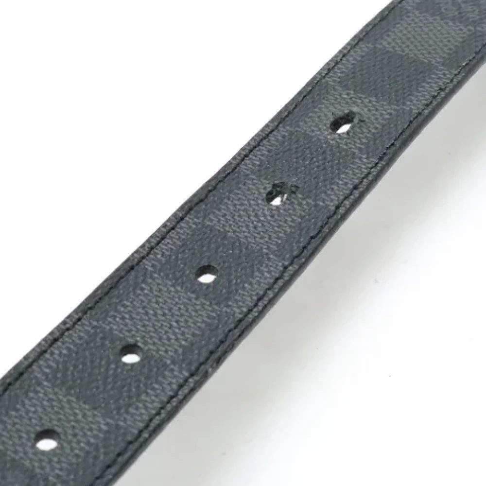 Louis Vuitton Vintage Pre-owned Canvas belts Black Heren