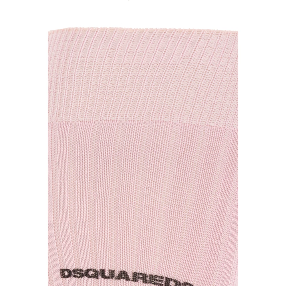 Dsquared2 Sokken met logo Pink Heren