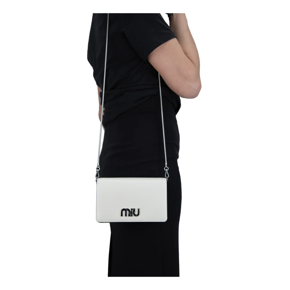 Miu Dames Schoudertas Girello Stijl White Dames