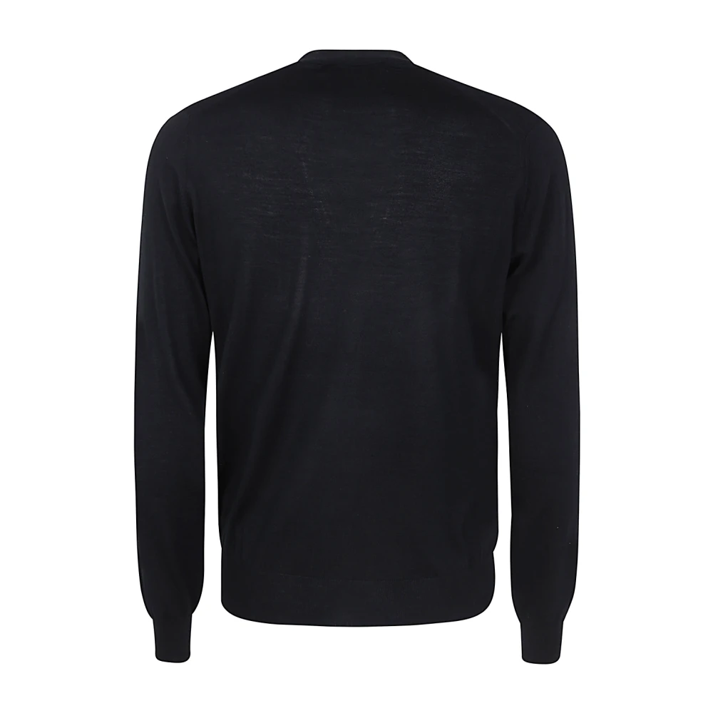 Filippo De Laurentiis Merino Cardigan Sweater Black Heren