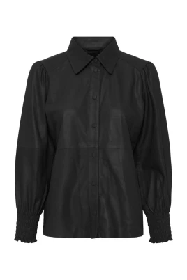 Svart 3/4 Ärm Blus