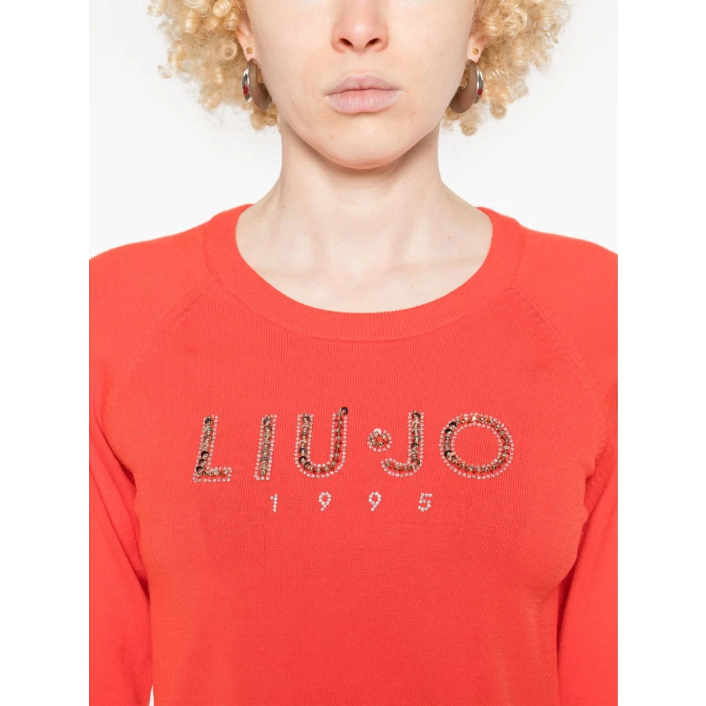 Liu Jo Stijlvolle Sweaters Collectie Red Dames