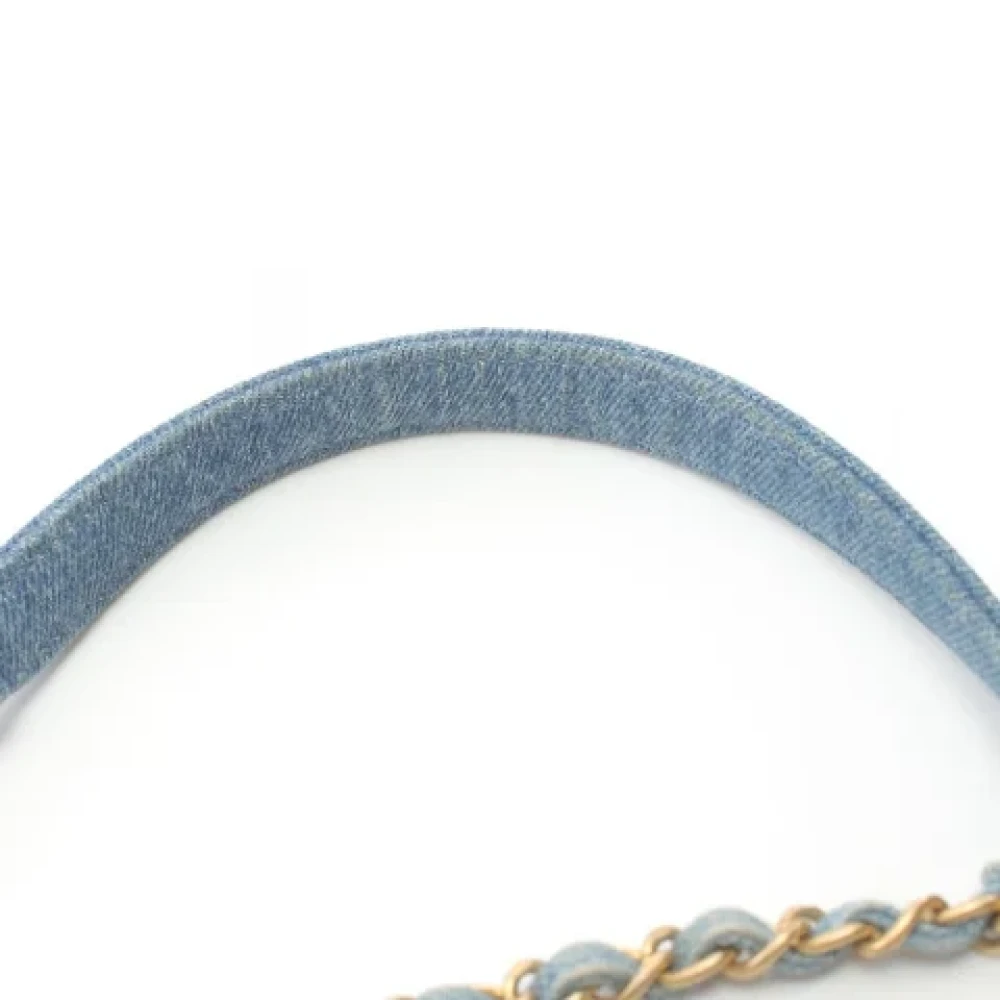Chanel Vintage Pre-owned Denim shoulder-bags Blue Dames