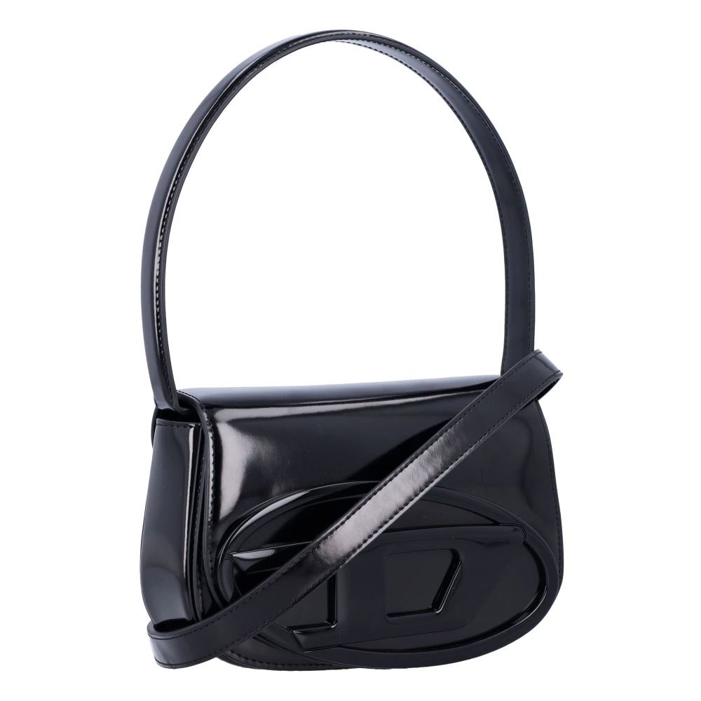 Diesel Zwarte Handtas met 1DR Handvat Black Dames