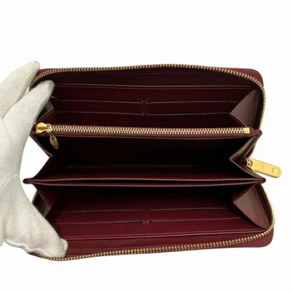 Louis Vuitton Vintage Pre-owned Fabric wallets Red Dames