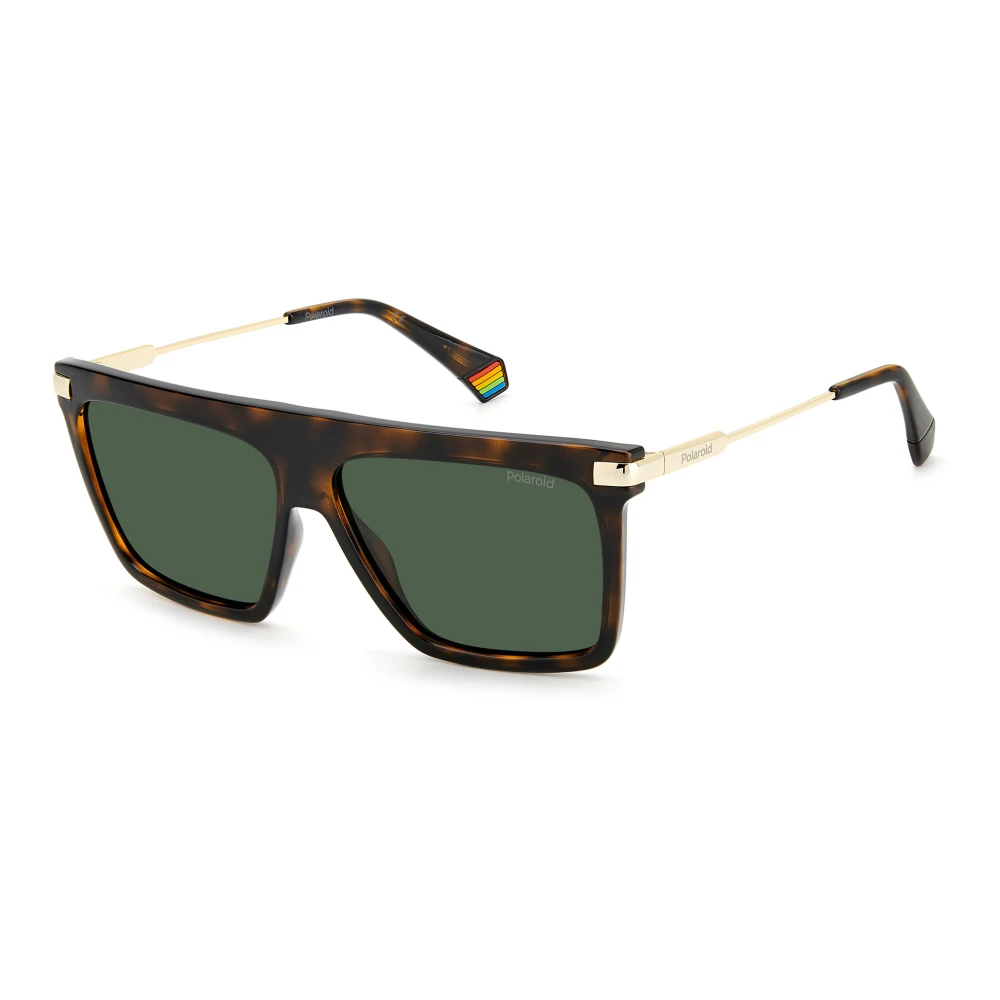 Polaroid Men's Brown Sunglasses, 58 Mm, Havana Green Polarized Sunglasses